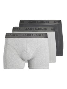 Jack & Jones 3-pak Bokserki -Dark Grey Melange - 12252801