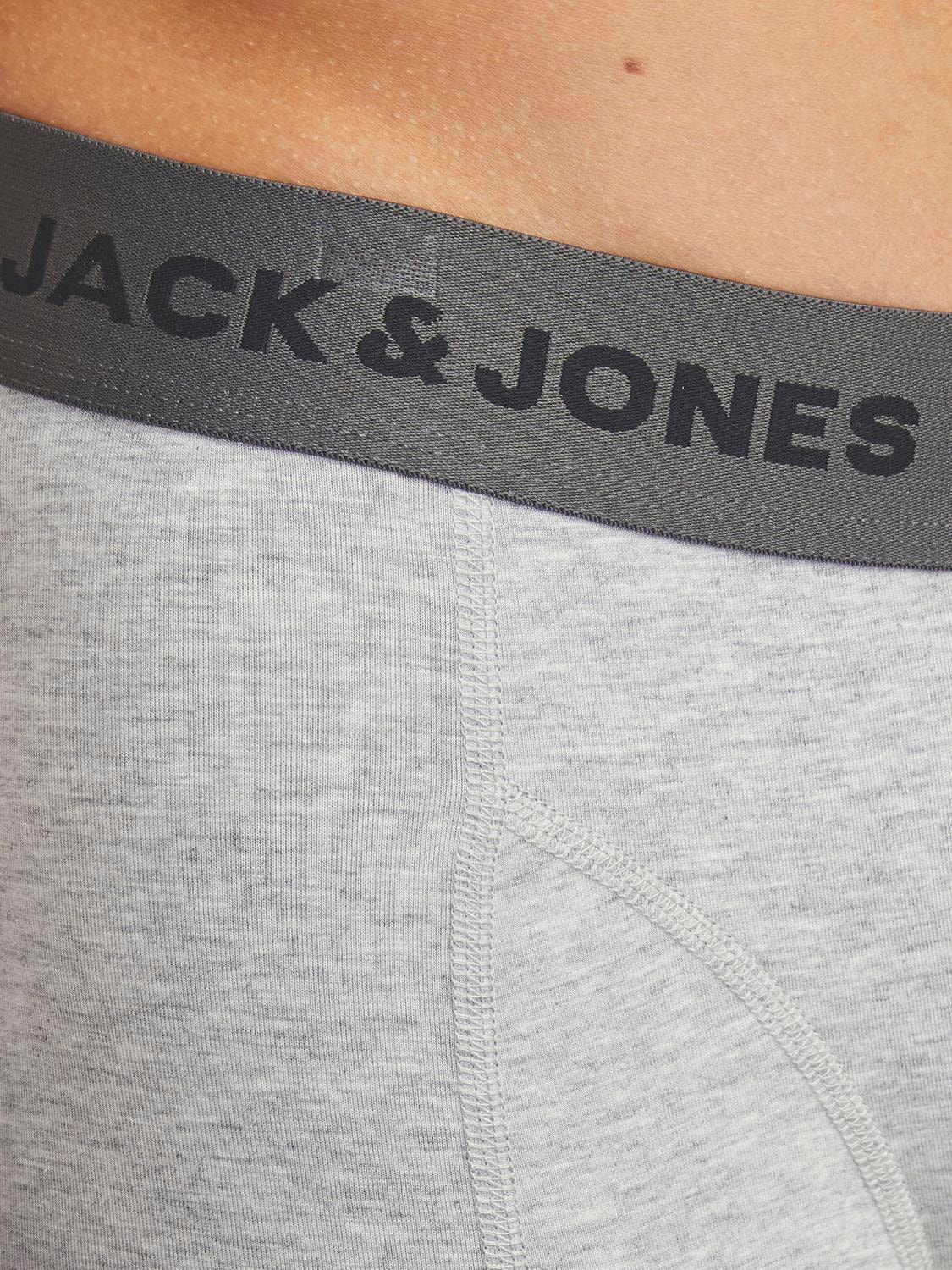 Jack & Jones 3-balení Trenýrky -Dark Grey Melange - 12252801