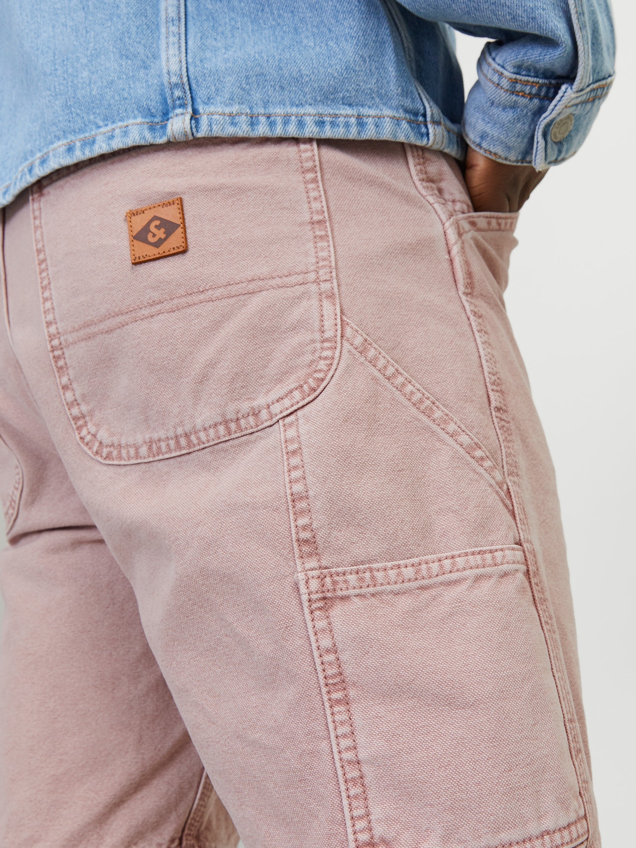 Jack & Jones Loose Fit Jeans-Shorts -Woodrose - 12252814