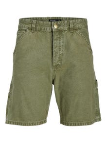Jack & Jones Loose Fit Denim shorts -Deep Lichen Green - 12252814