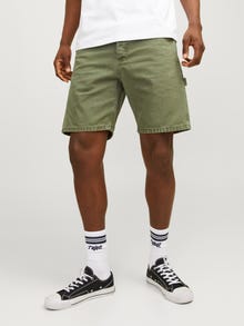 Jack & Jones Loose Fit Jeans-Shorts -Deep Lichen Green - 12252814