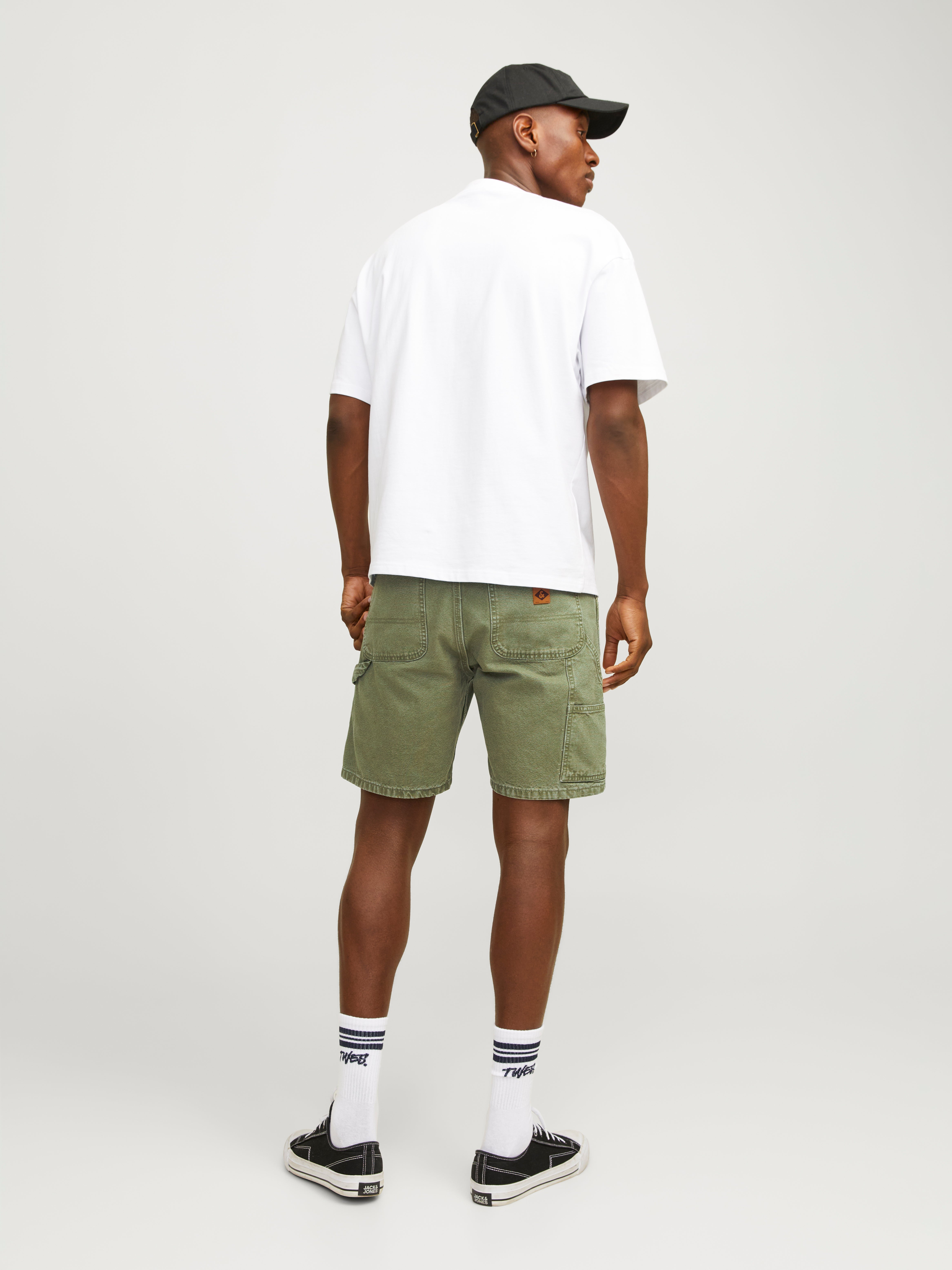 Jack & Jones Loose Fit Farmer rövidnadrág -Deep Lichen Green - 12252814