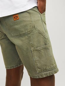 Jack & Jones Bermuda in jeans Loose Fit -Deep Lichen Green - 12252814