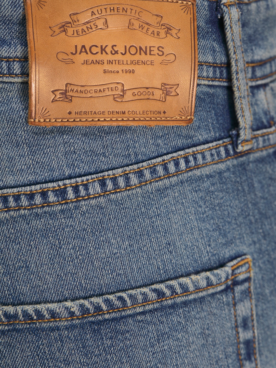 Jack & Jones JJIMIKE JJORIGINAL SBD 552 Jean Coupe tapered -Blue Denim - 12252832