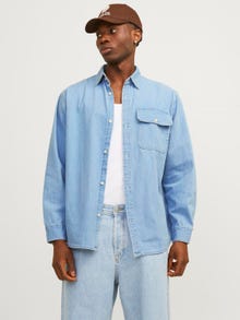 Jack & Jones Camicia in jeans Boxy fit -Blue Denim - 12252846