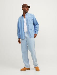 Jack & Jones Camicia in jeans Boxy fit -Blue Denim - 12252846