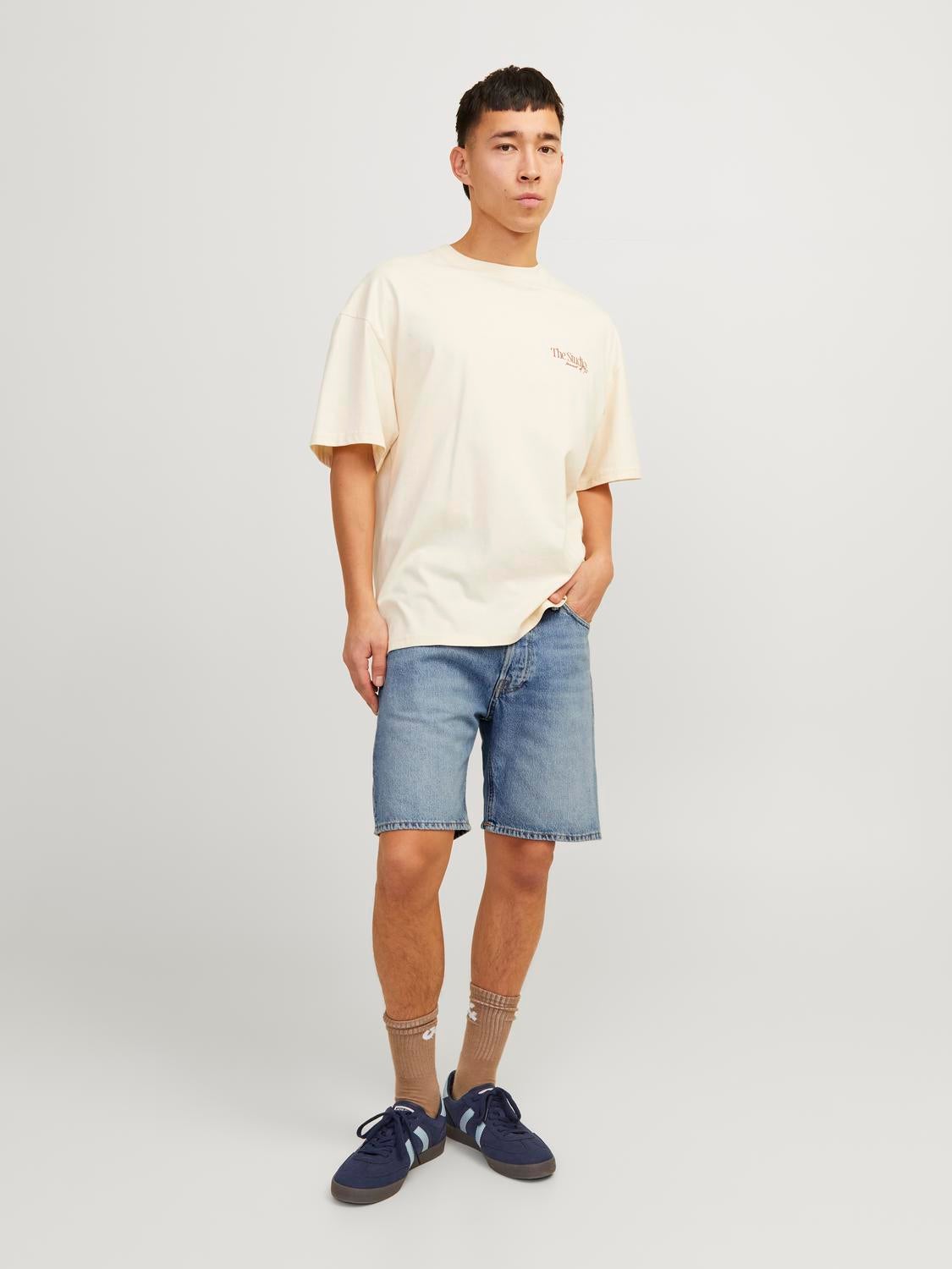 Relaxed Fit Jeans-Shorts