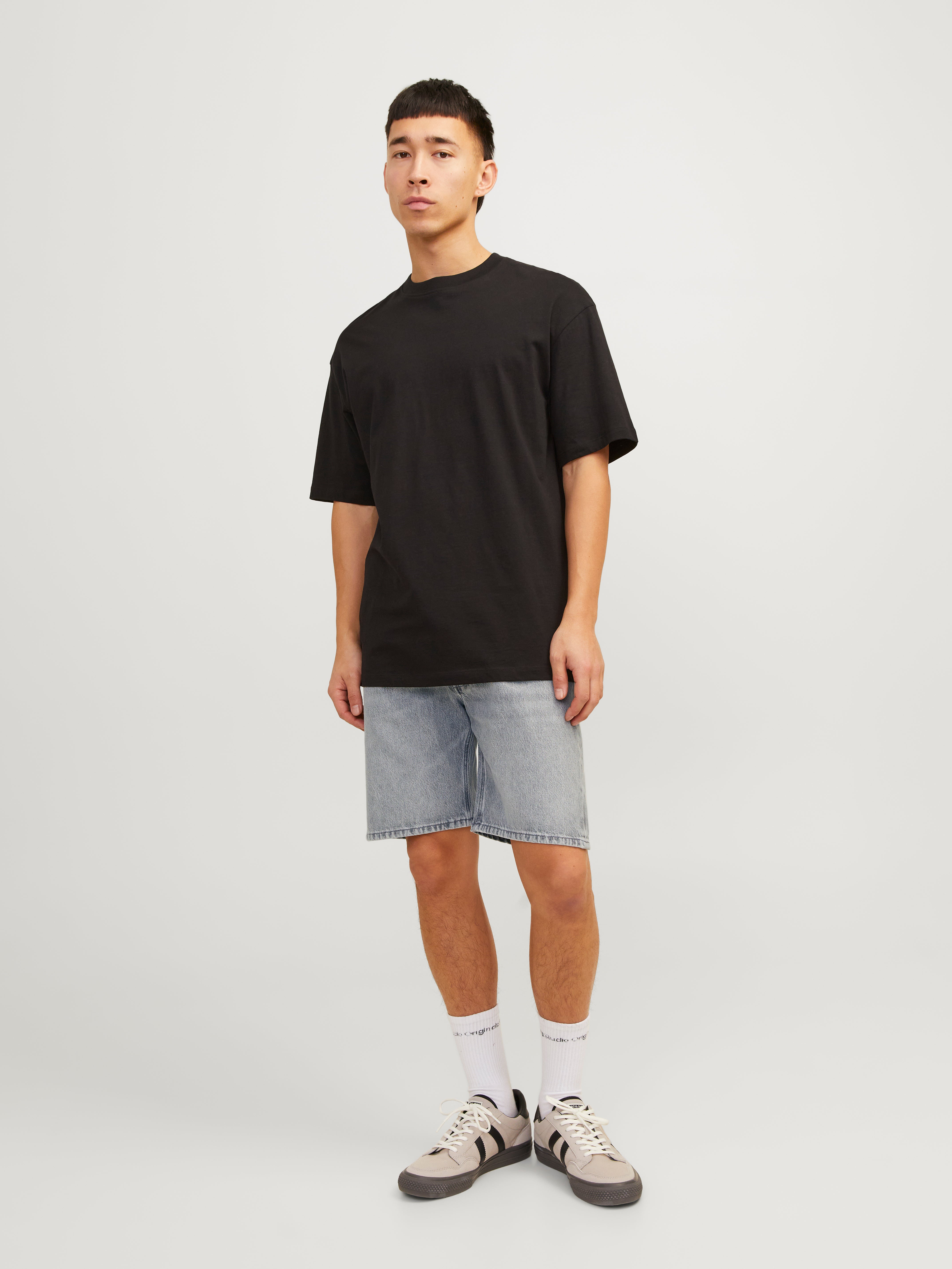 Relaxed Fit Džínové kraťasy