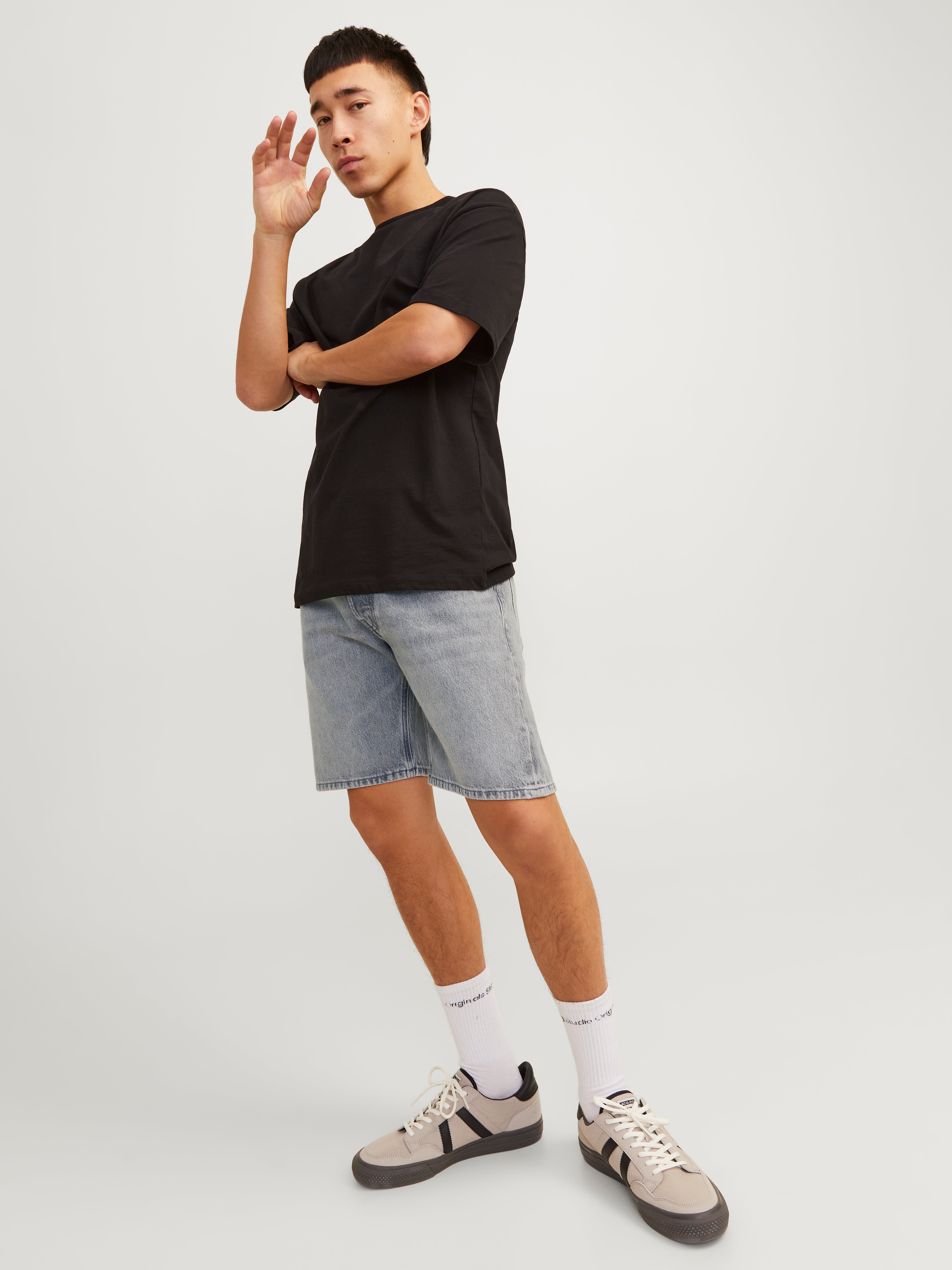 Jack & Jones Relaxed Fit Denim shorts -Grey Denim - 12252868