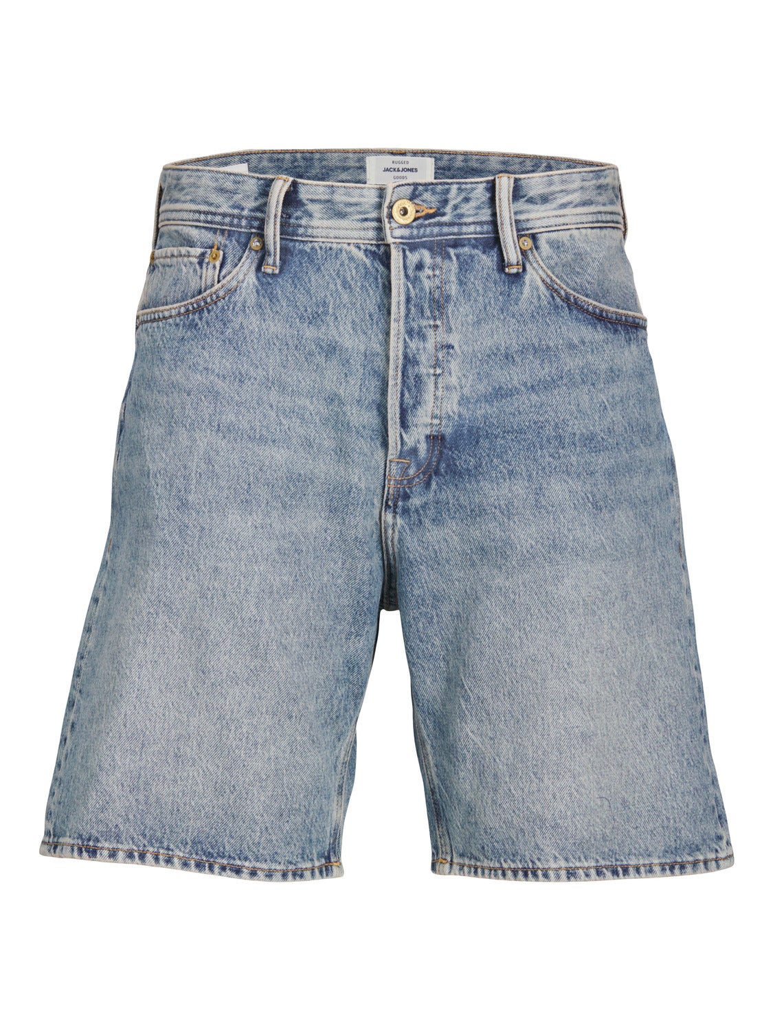 ONLY JEANS-SHORTS ONLCROSSOVER MITTLERE TAILLE NORMAL GESCHNITTEN JEANS- SHORTS - Jeansshort - medium blue denim/blauw denim/bluedenim