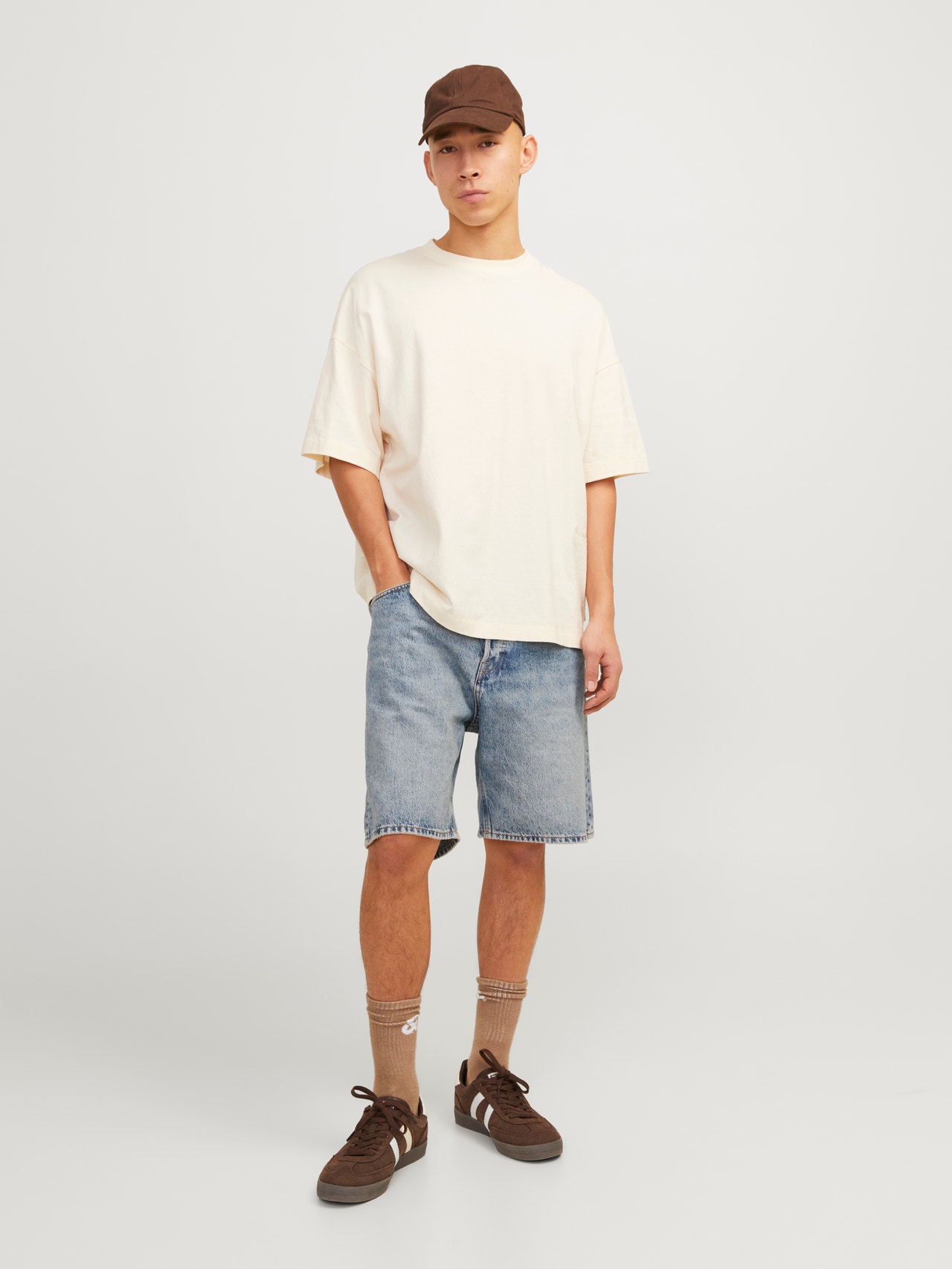 Jack & Jones Loose Fit Jeans Shorts -Blue Denim - 12252870