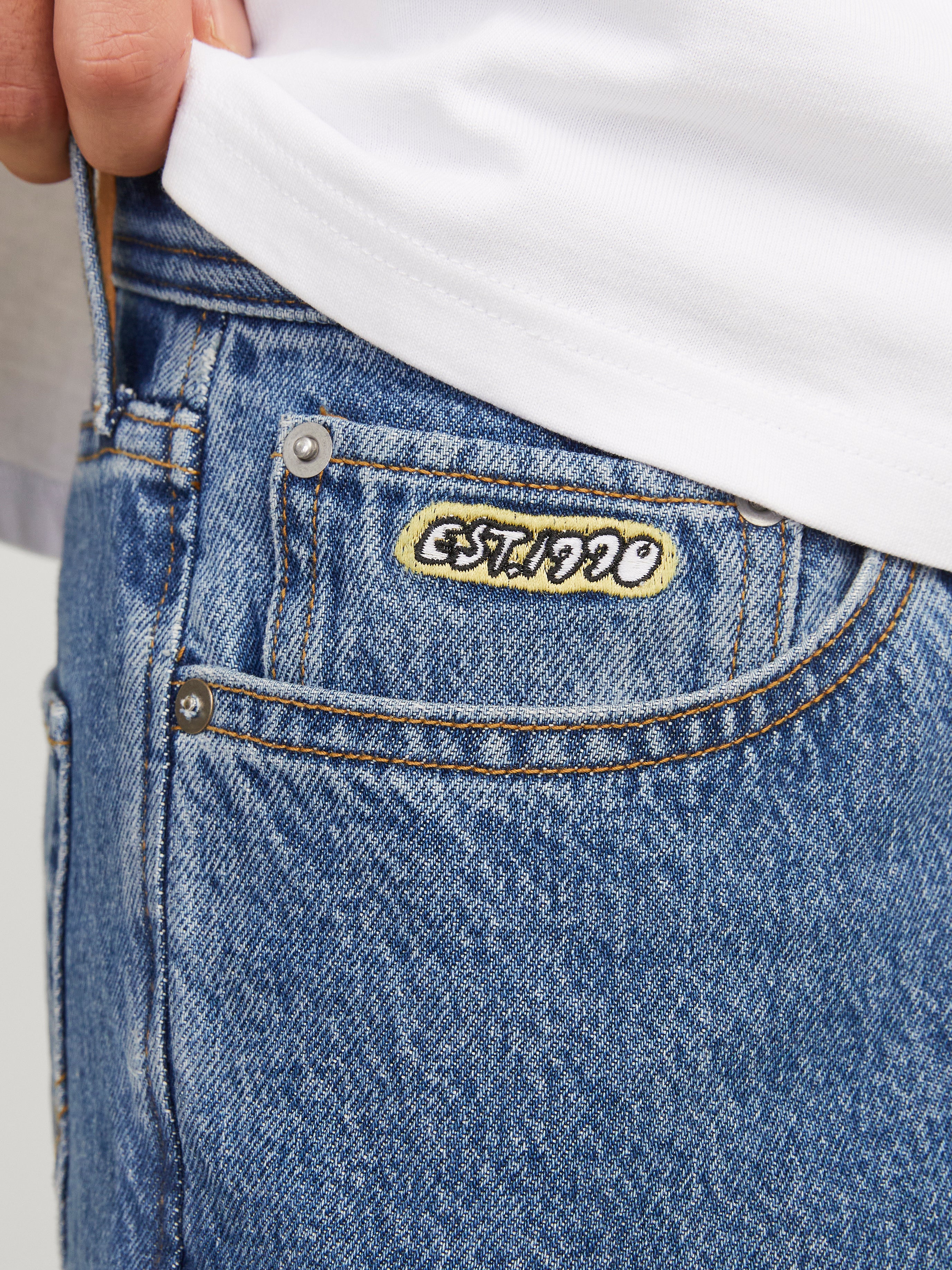 JJIMARK JJORIGINAL SBD 301 Cropped Loose fit jeans | Medium Blue 