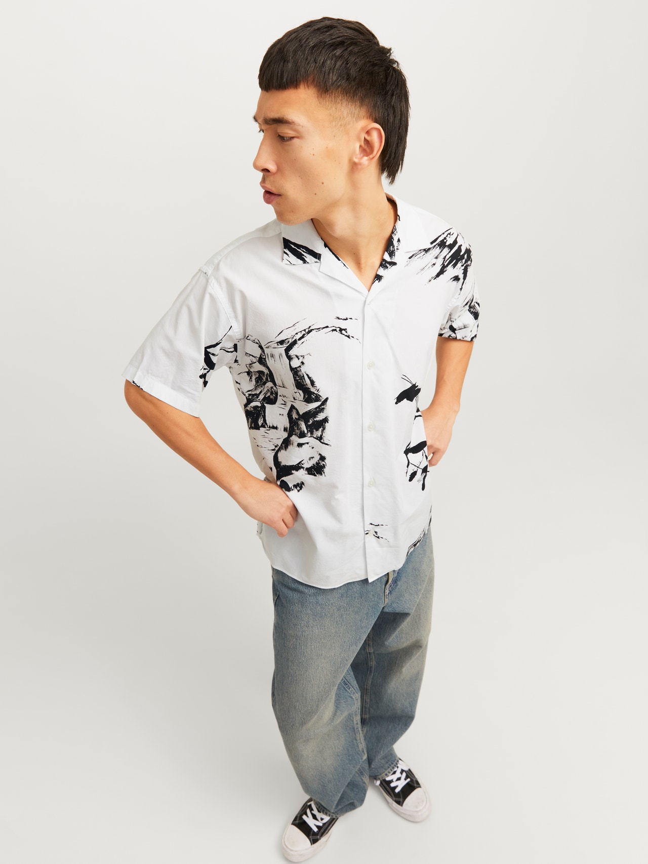 Jack & Jones Camisa Relaxed Fit -Bright White - 12252948