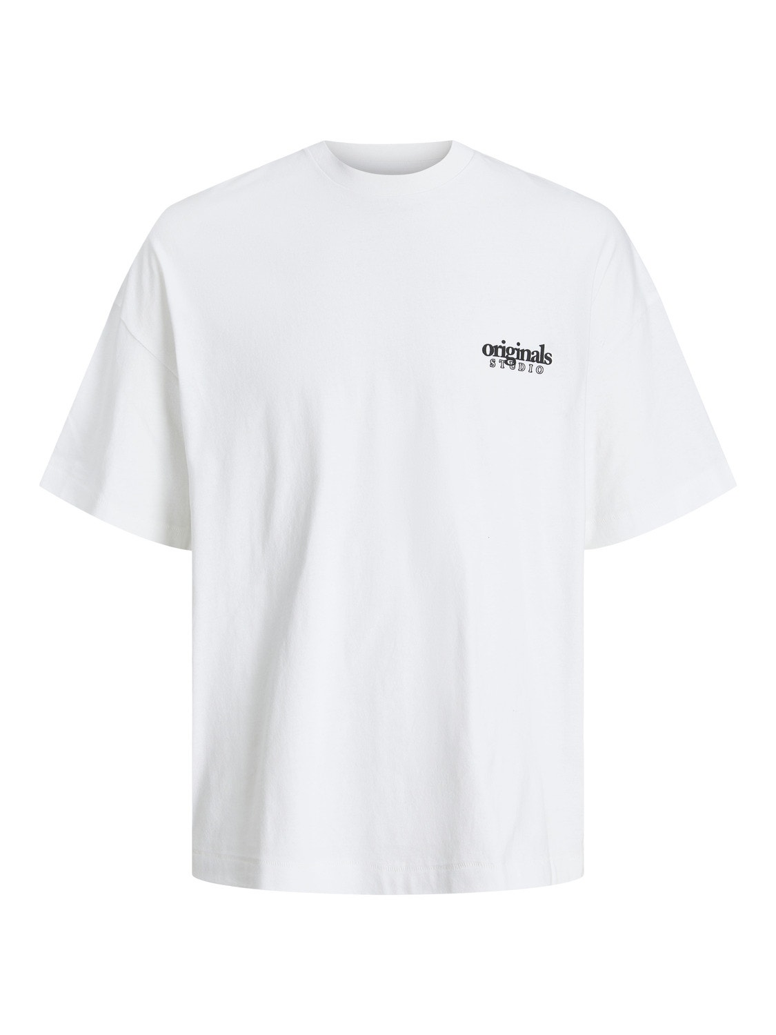 Jack & Jones Printet Crew neck T-shirt -Bright White - 12252953