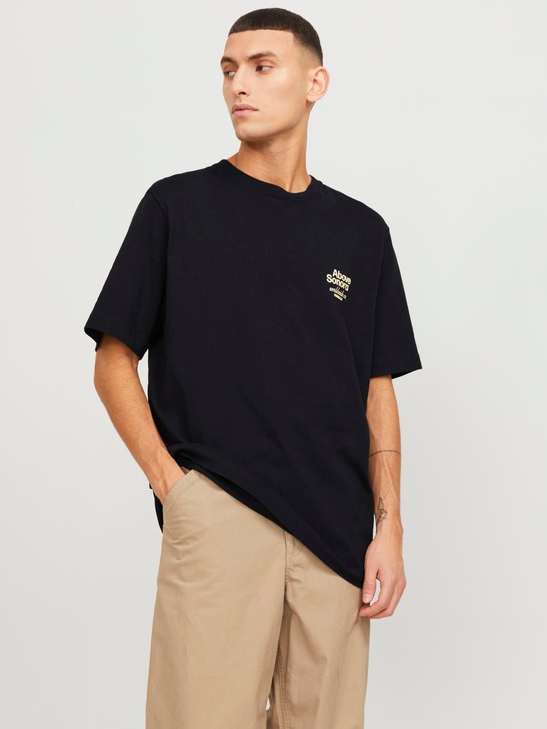 T-shirt Imprimé Col Rond - Jack & Jones - Modalova