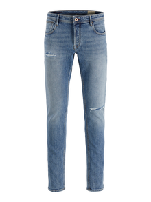 Jack & Jones Slim Fit Ngritje e ulët Xhinse -Blue Denim - 12252973