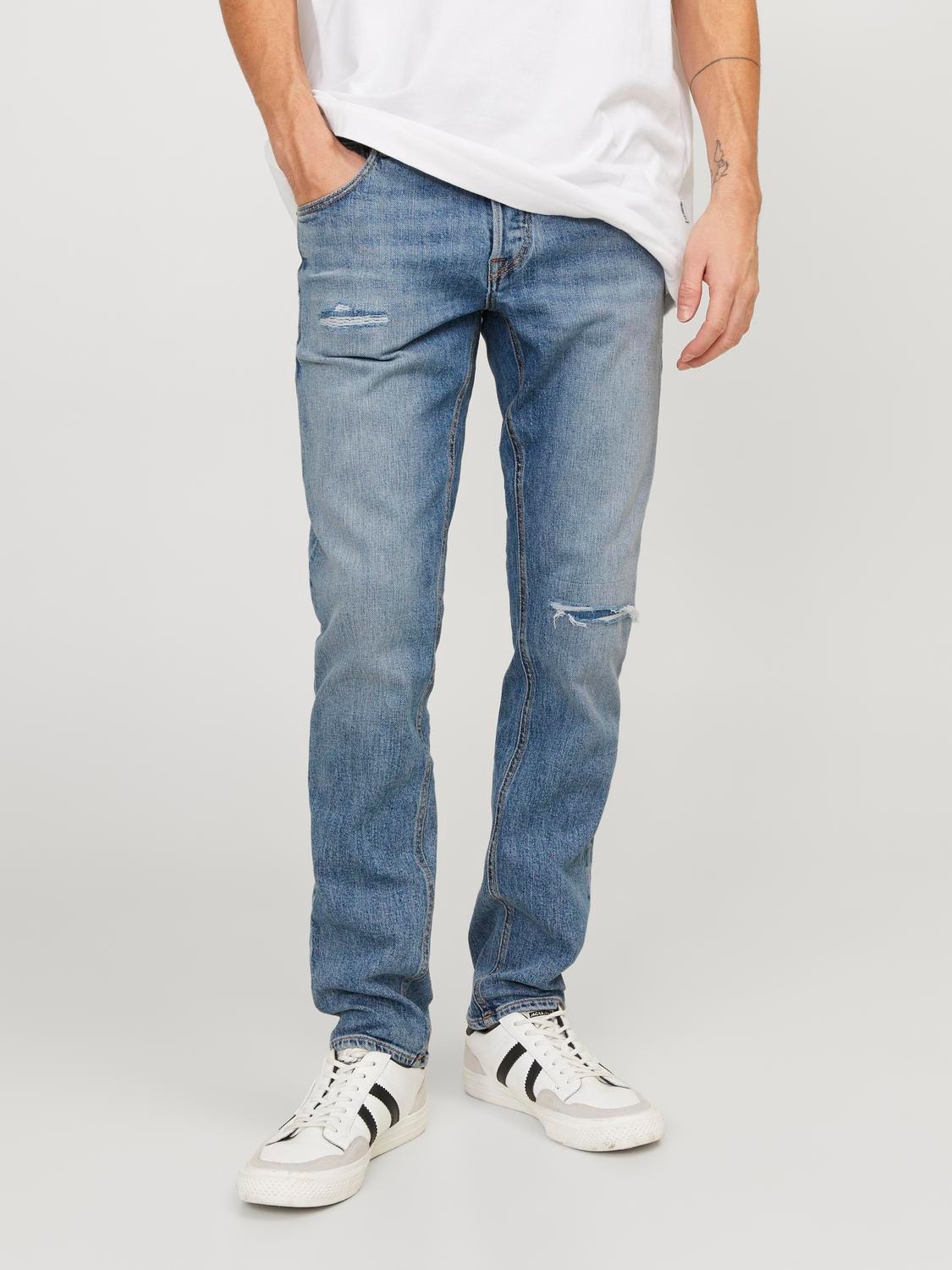 Jack & Jones Slim Fit Low rise Jeans -Blue Denim - 12252973