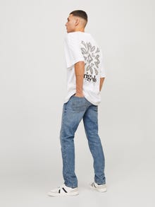 Jack & Jones Slim Fit Ngritje e ulët Xhinse -Blue Denim - 12252973