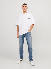 Jack & Jones Slim Fit Ngritje e ulët Xhinse -Blue Denim - 12252973
