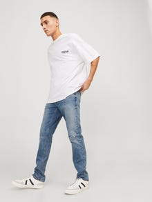Jack & Jones Slim Fit Ngritje e ulët Xhinse -Blue Denim - 12252973