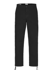 Jack & Jones Loose Fit „Cargo“ stiliaus kelnės -Black - 12252976