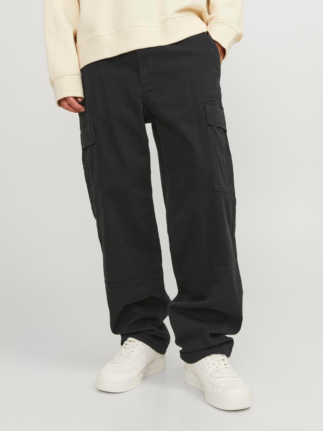 Men's Tall Relaxed Fit Cargo Trousers | Boohoo UK