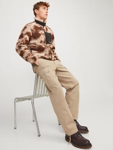 Jack & Jones Calças Cargo Loose Fit -Crockery - 12252976