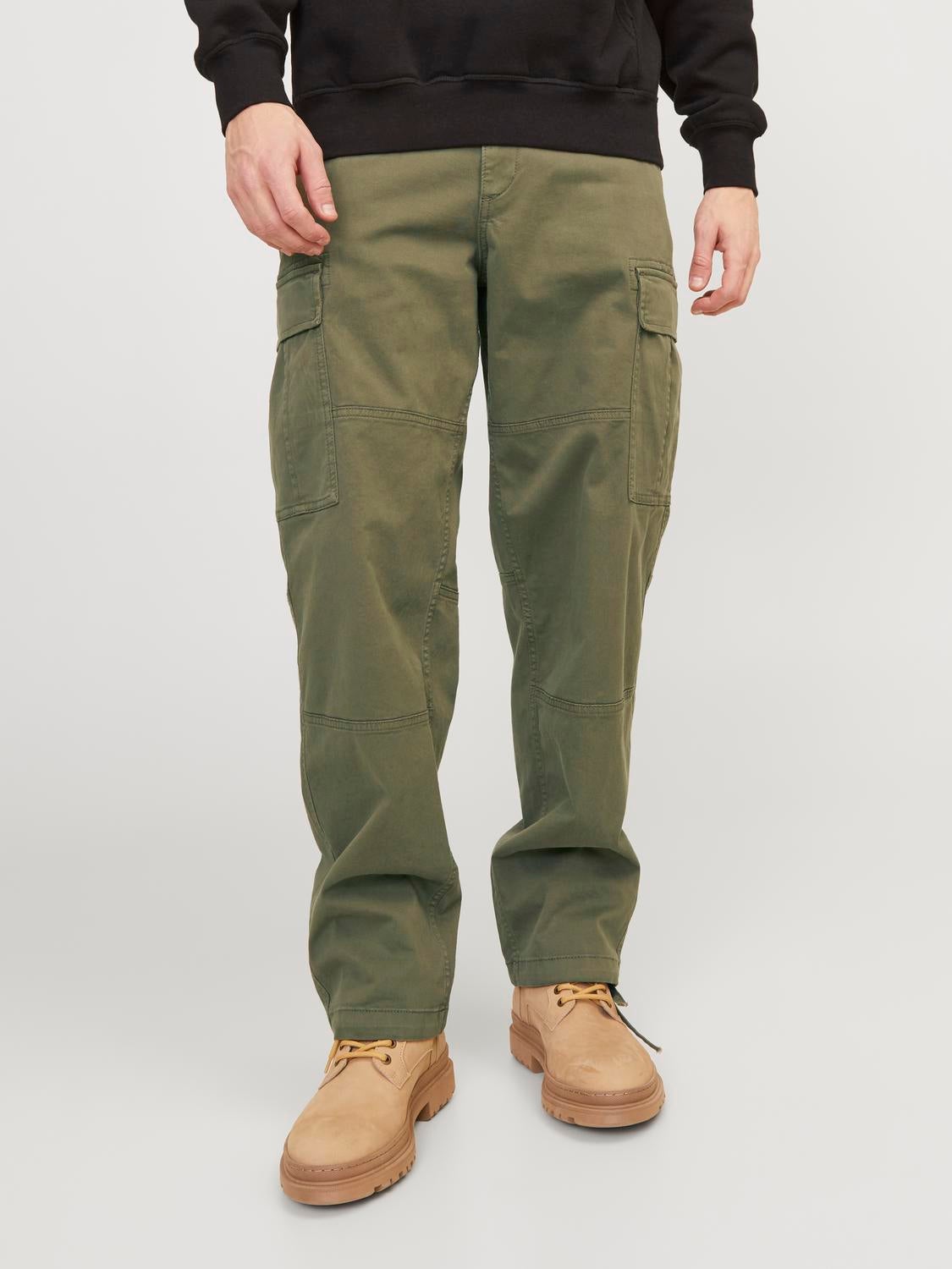 Men's Cargo Khaki Pants | Khaki Pants Side Pocket | Men's Streetwear Pants  - Streetwear - Aliexpress
