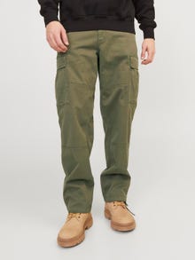 Jack & Jones Loose Fit Spodnie bojówki -Dusty Olive - 12252976