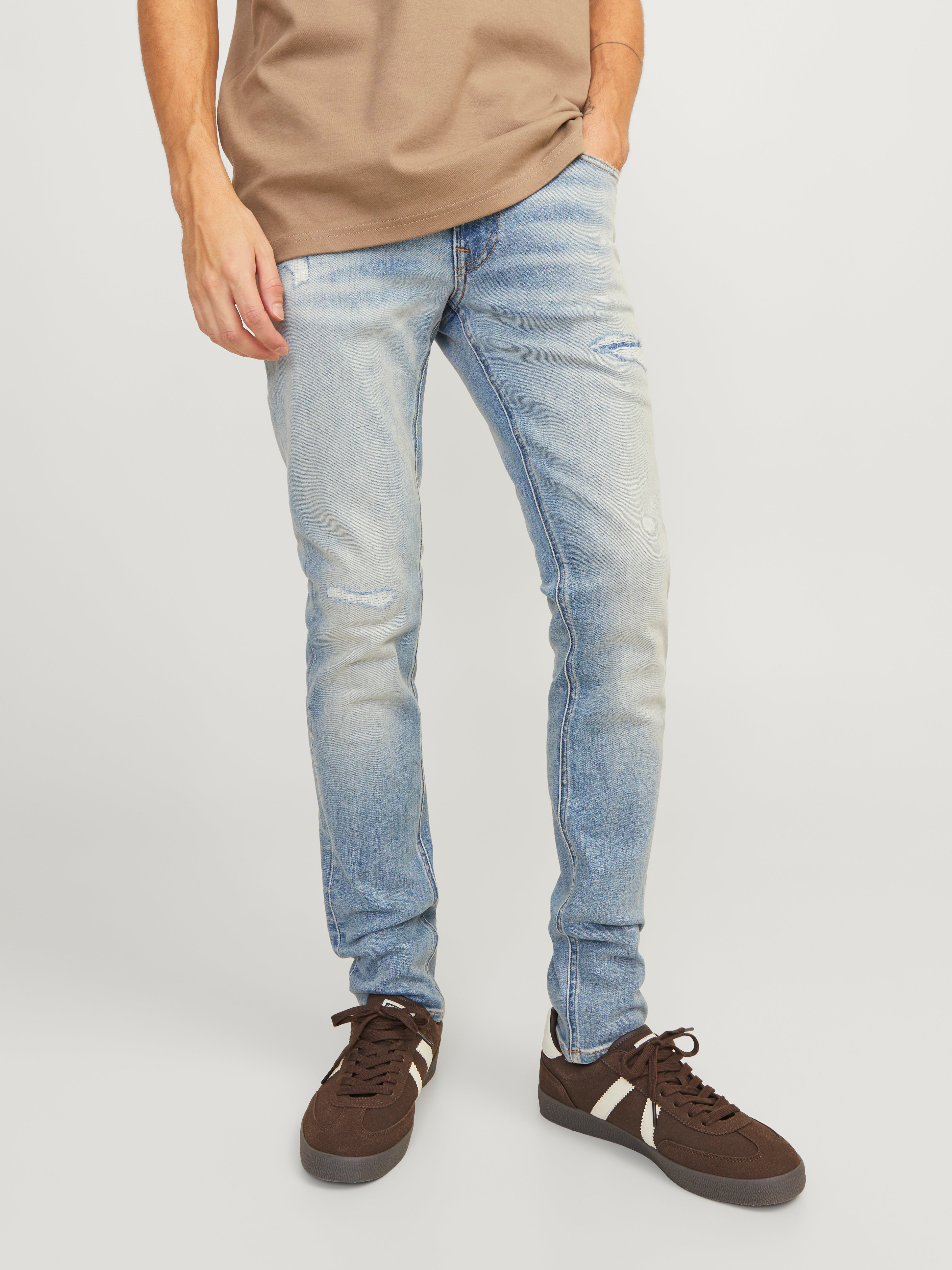 JJILIAM JJCOLE GE 672 SN Skinny Jeans | Mittelblau | Jack & Jones® 