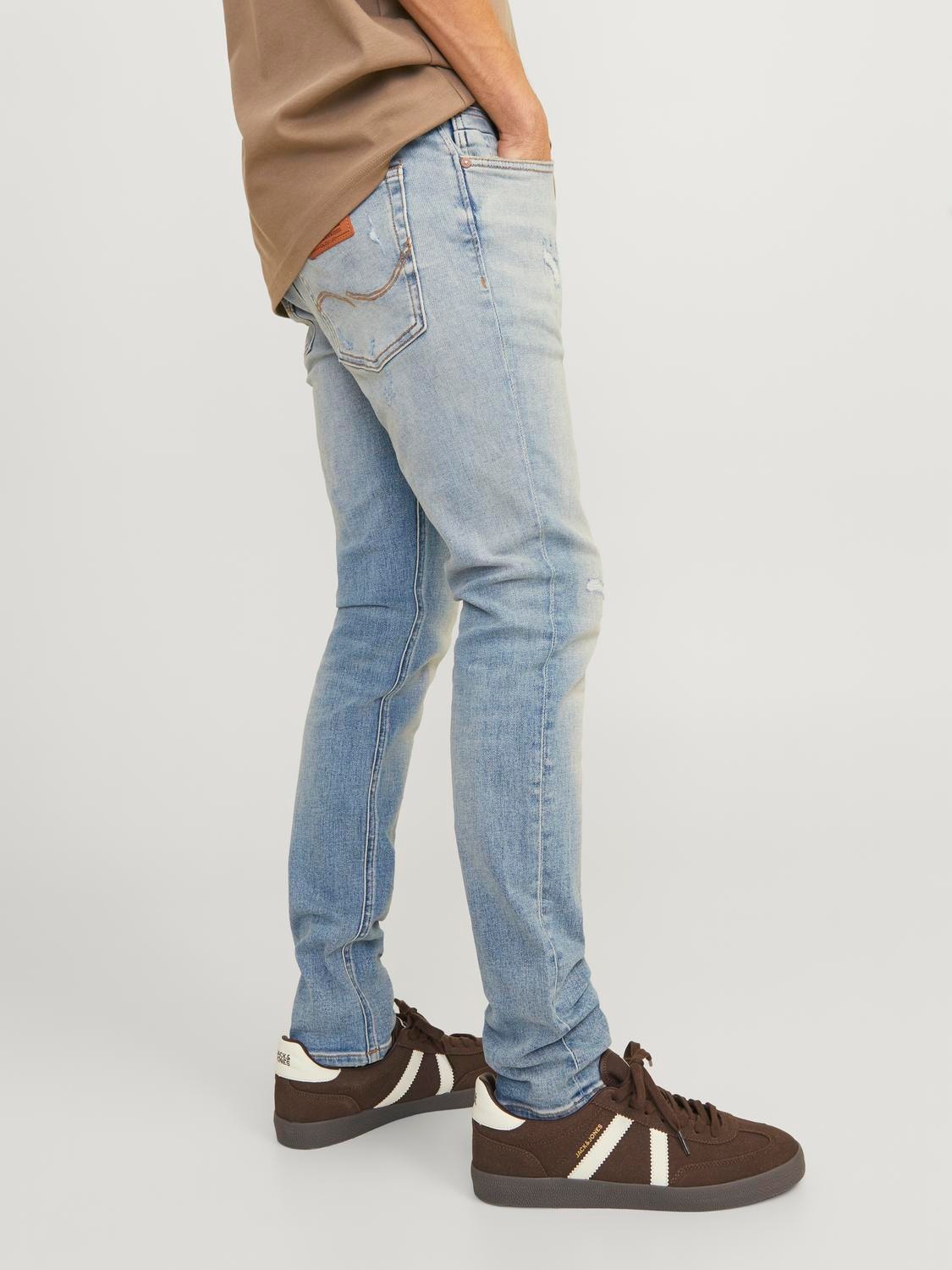 Jack & Jones JJILIAM JJCOLE GE 672 SN Skinny fit jeans -Blue Denim - 12253007