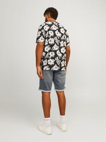 Jack & Jones Plus Size Regular Fit Shorts med normal passform -Grey Denim - 12253028