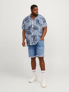 Jack & Jones Plus Size Regular Fit Shorts med normal passform -Blue Denim - 12253030