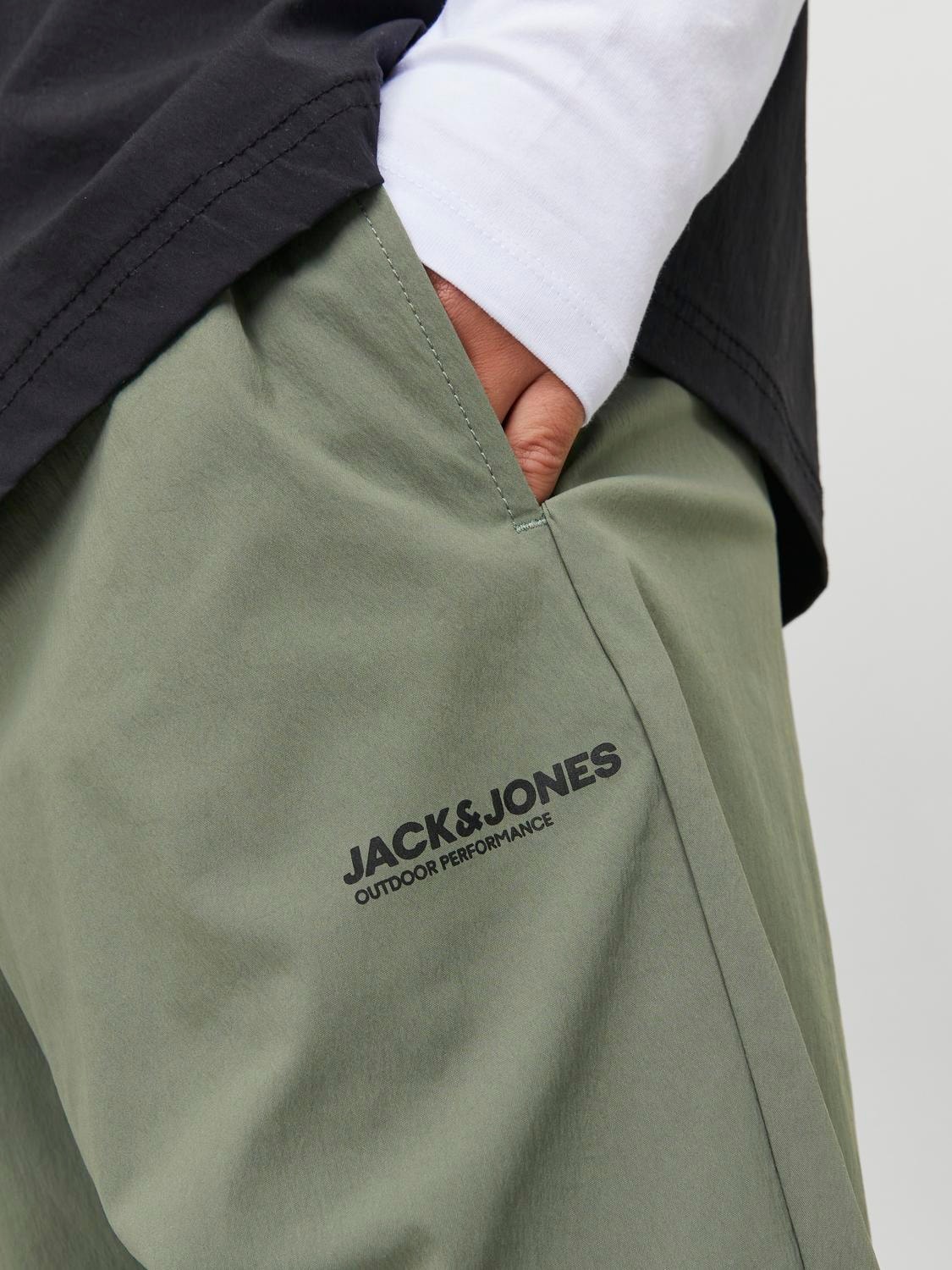 Jack & Jones Παντελόνι Loose Fit Παντελόνι -Agave Green - 12253040