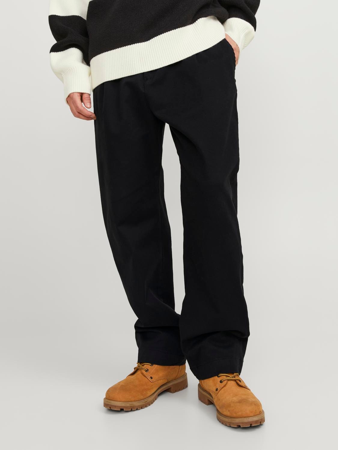 Jack & Jones Loose Fit Chino kalhoty -Black - 12253082