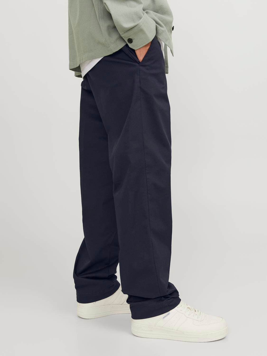 Relaxed Fit Chino trousers | Dark Blue | Jack & Jones®