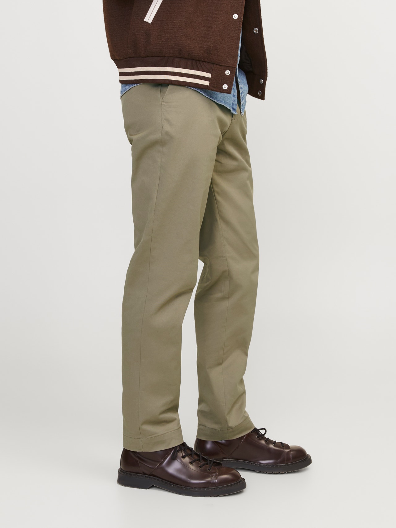 Jack & Jones Relaxed Fit Chinobukse -Elmwood - 12253083