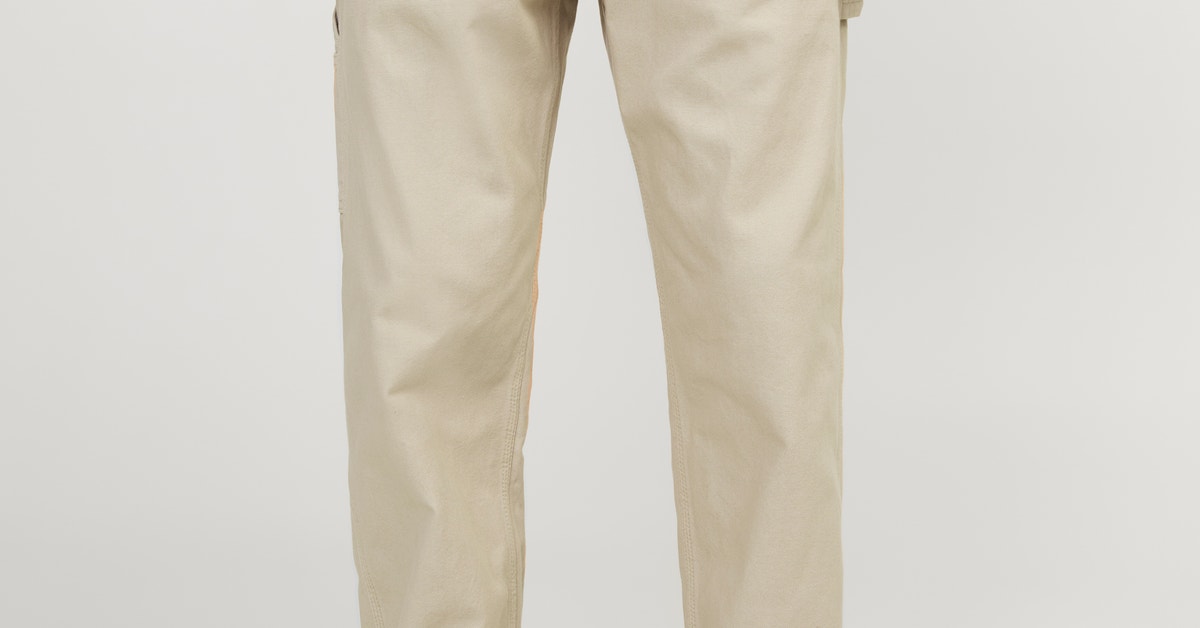 Jack &amp; Jones Pantaloni Uomo Loose Fit - Modello Worker Casual In Cotone