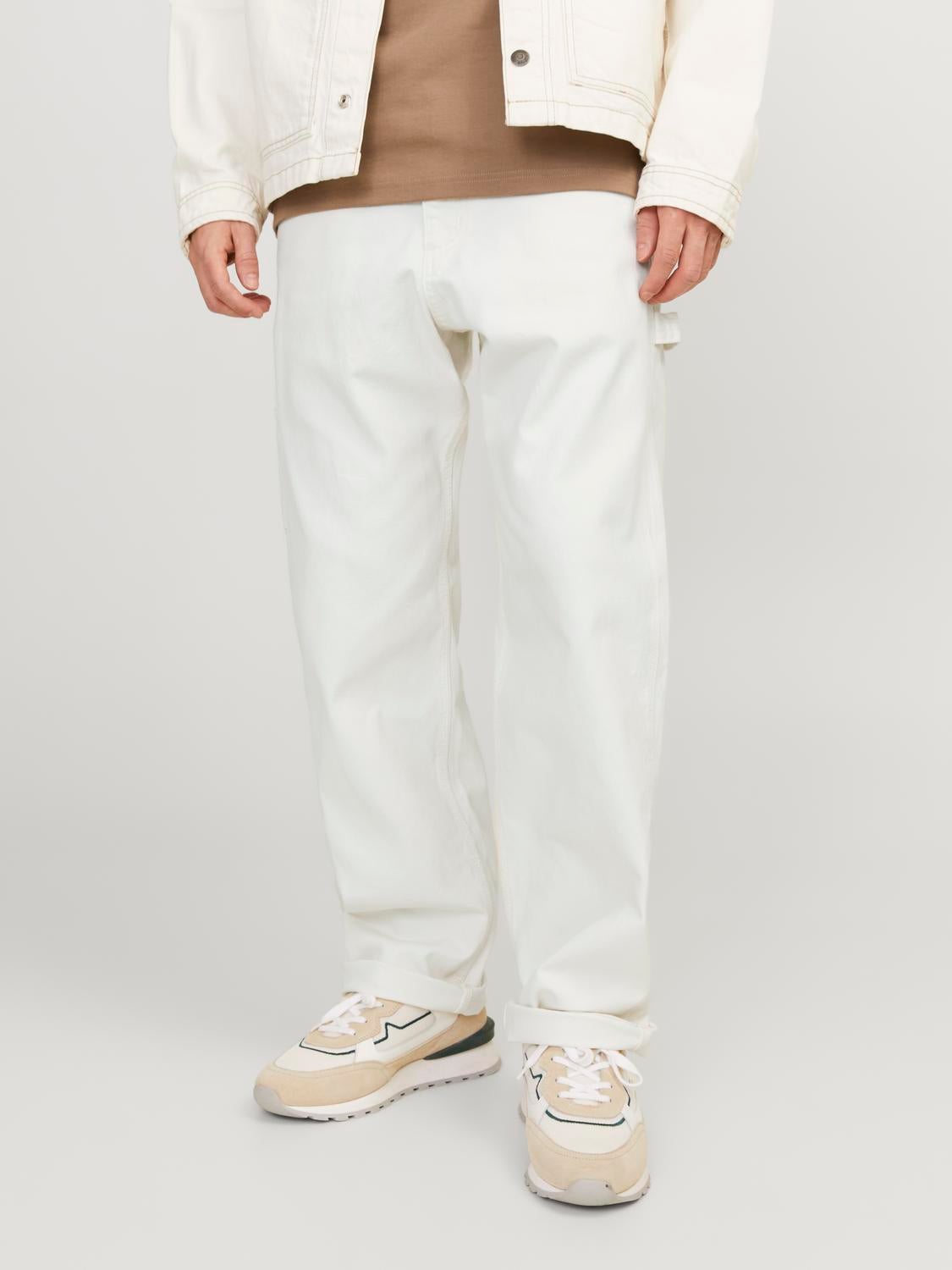 Spodnie wizytowe męskie Jack & Jones Jprriviera Linen Trouser Slim Fit 52  14785578639 - Allegro.pl