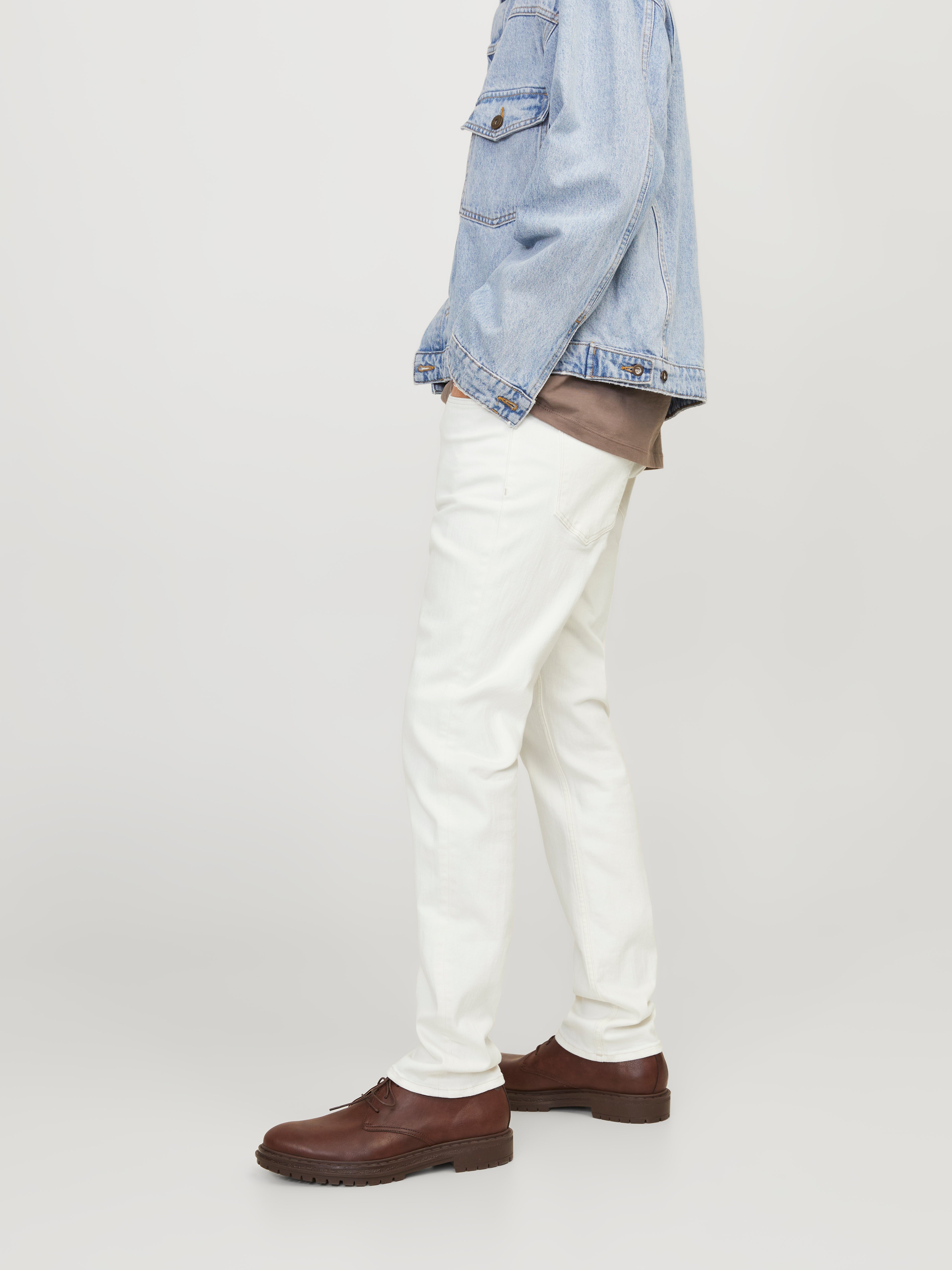 JJIGLENN JJEVAN CJ 977 SN Slim fit jeans | White | Jack & Jones®