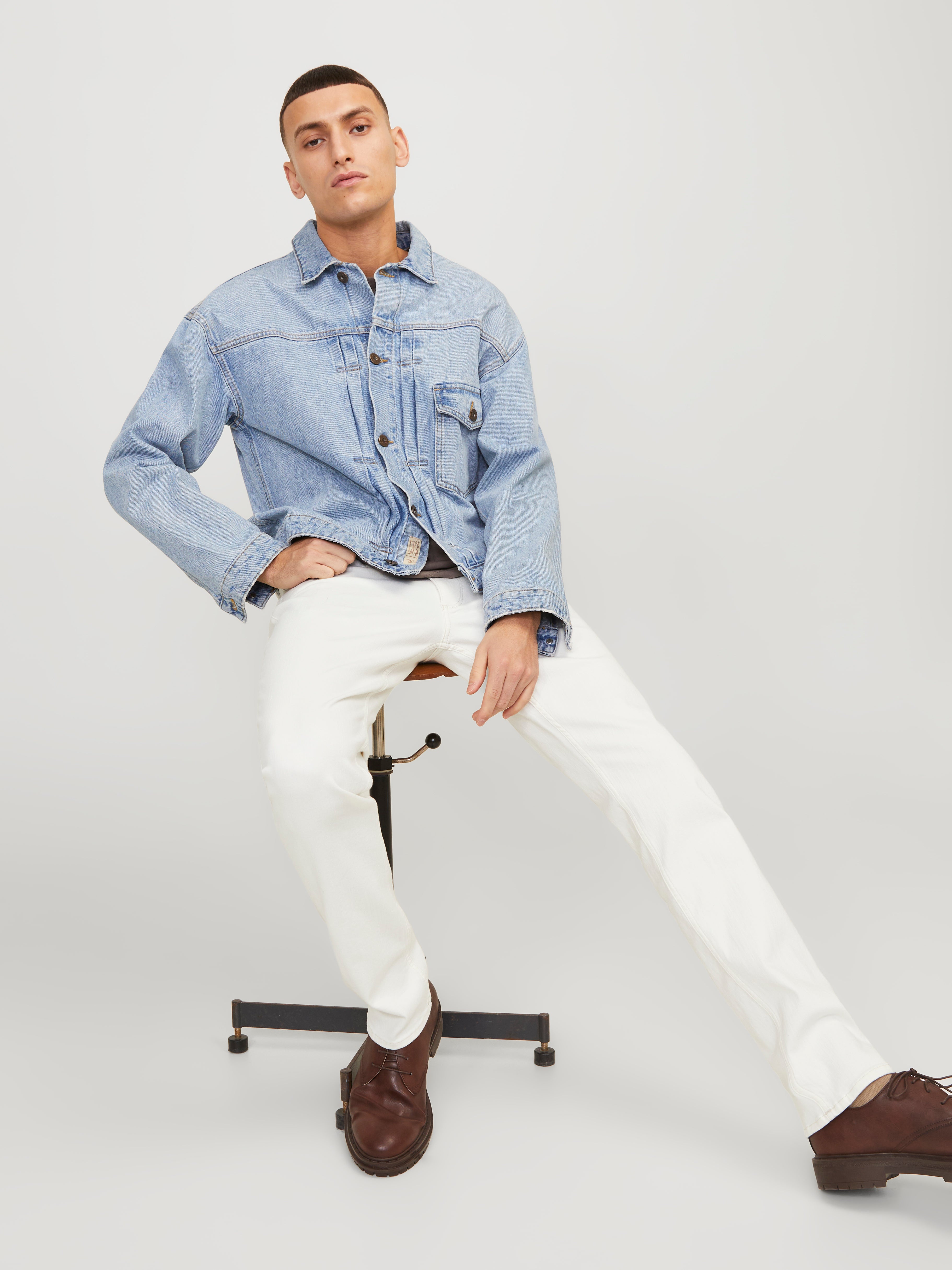 JJIGLENN JJEVAN CJ 977 SN Slim fit jeans | White | Jack & Jones®