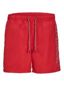 Jack & Jones Regular Fit Badehose -True Red - 12253118