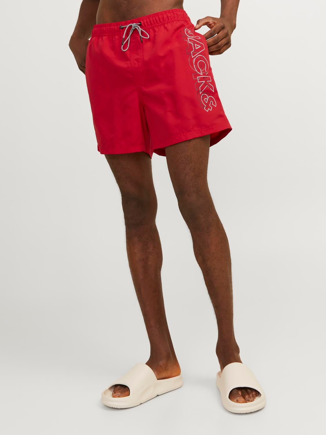 Jack & Jones Regular Fit Swim shorts -True Red - 12253118