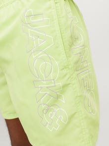 Jack & Jones Klasikinis kirpimas Plaukimo šortai -Wild Lime - 12253118