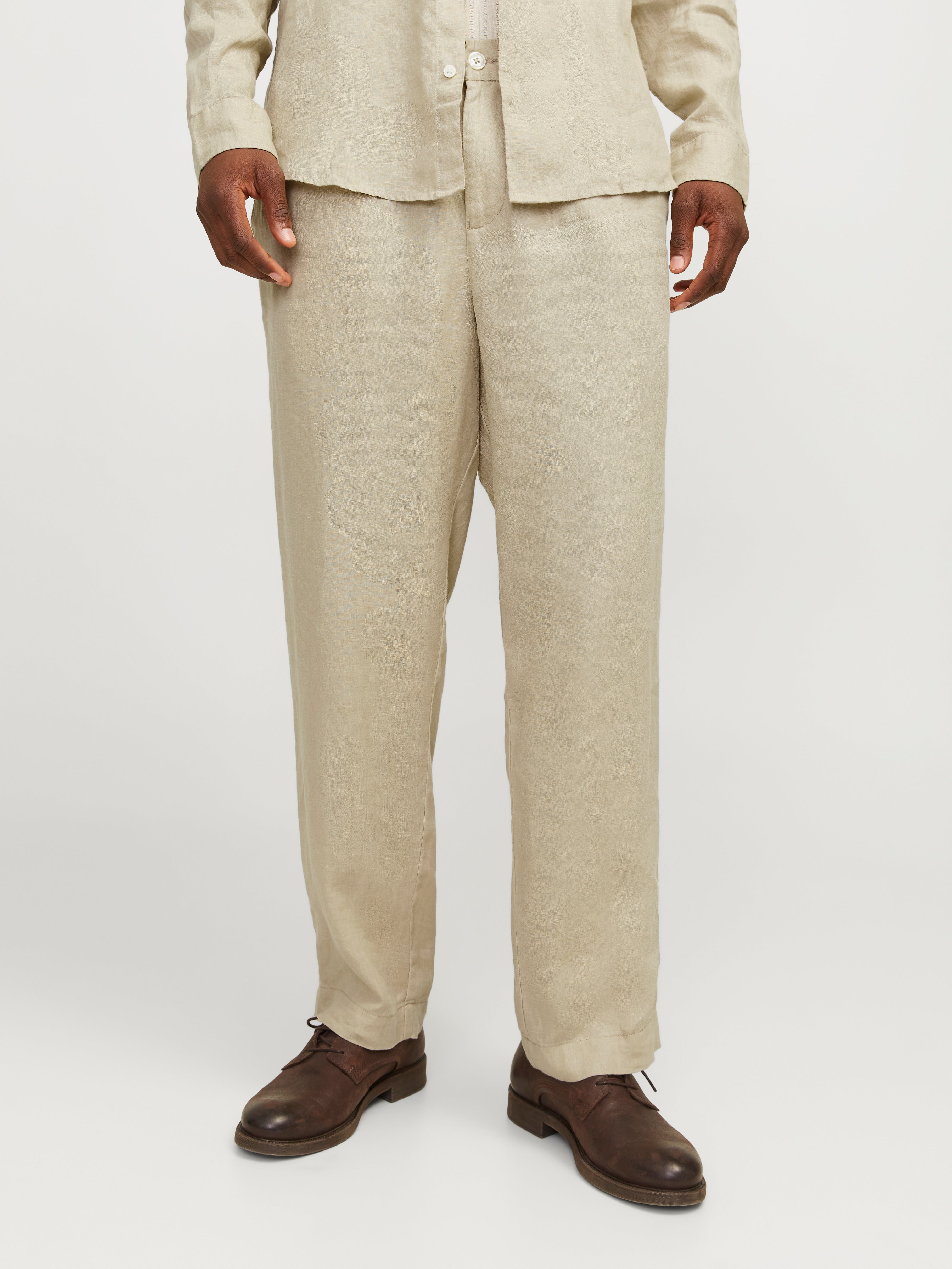 Buy Jack & Jones Blue Checks Flat Front Trousers for Mens Online @ Tata CLiQ