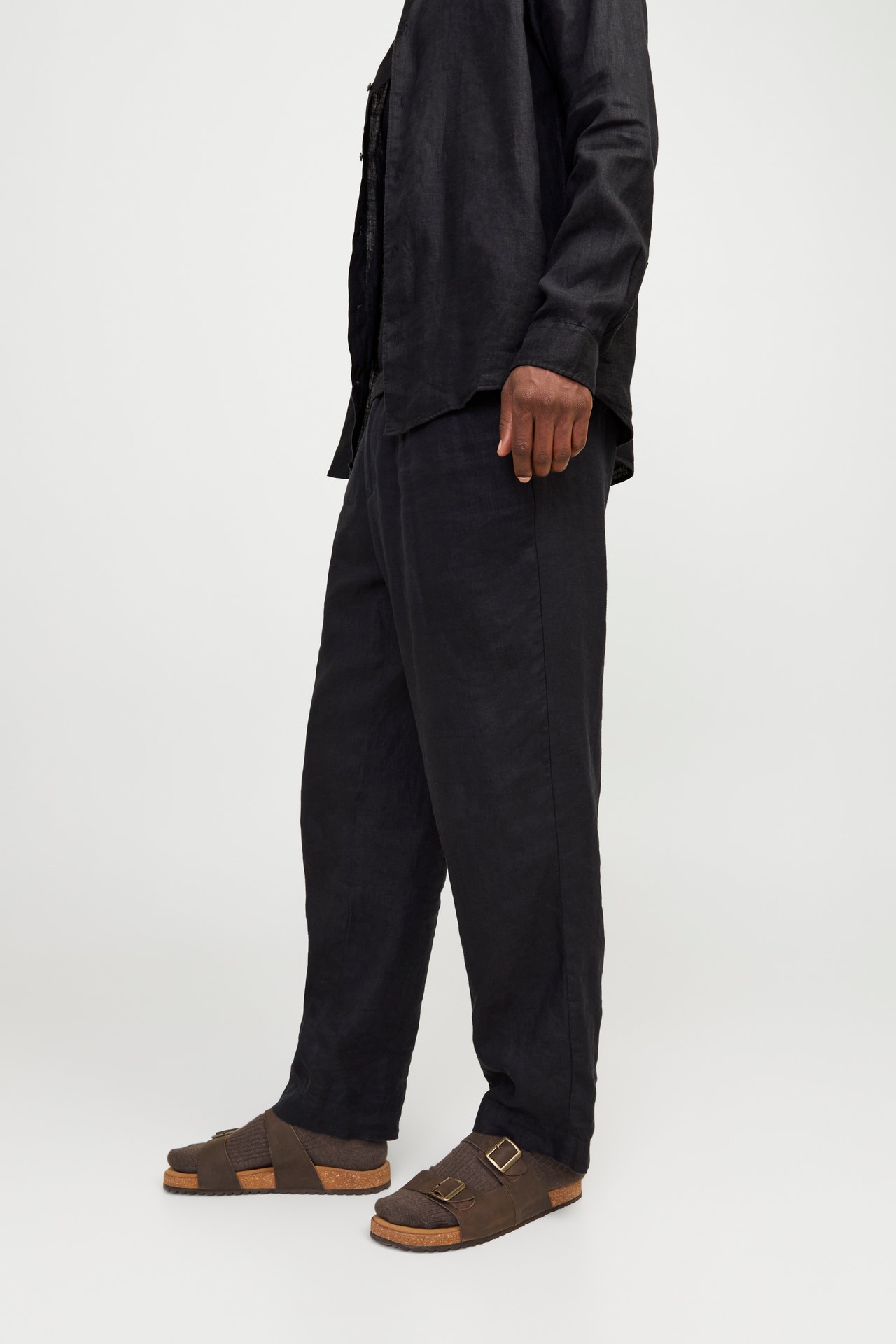Jack & Jones Loose Fit Spodnie chino -Black Onyx - 12253120