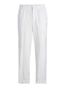 Jack & Jones Loose Fit Puuvillased püksid -Bright White - 12253120