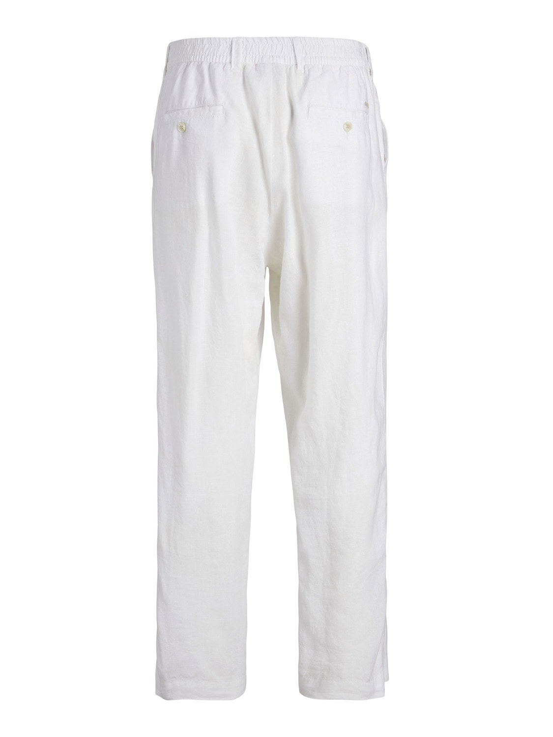Jack & Jones Loose Fit Puuvillased püksid -Bright White - 12253120