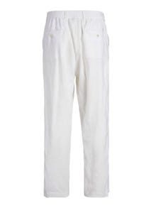 Jack & Jones Loose Fit Puuvillased püksid -Bright White - 12253120