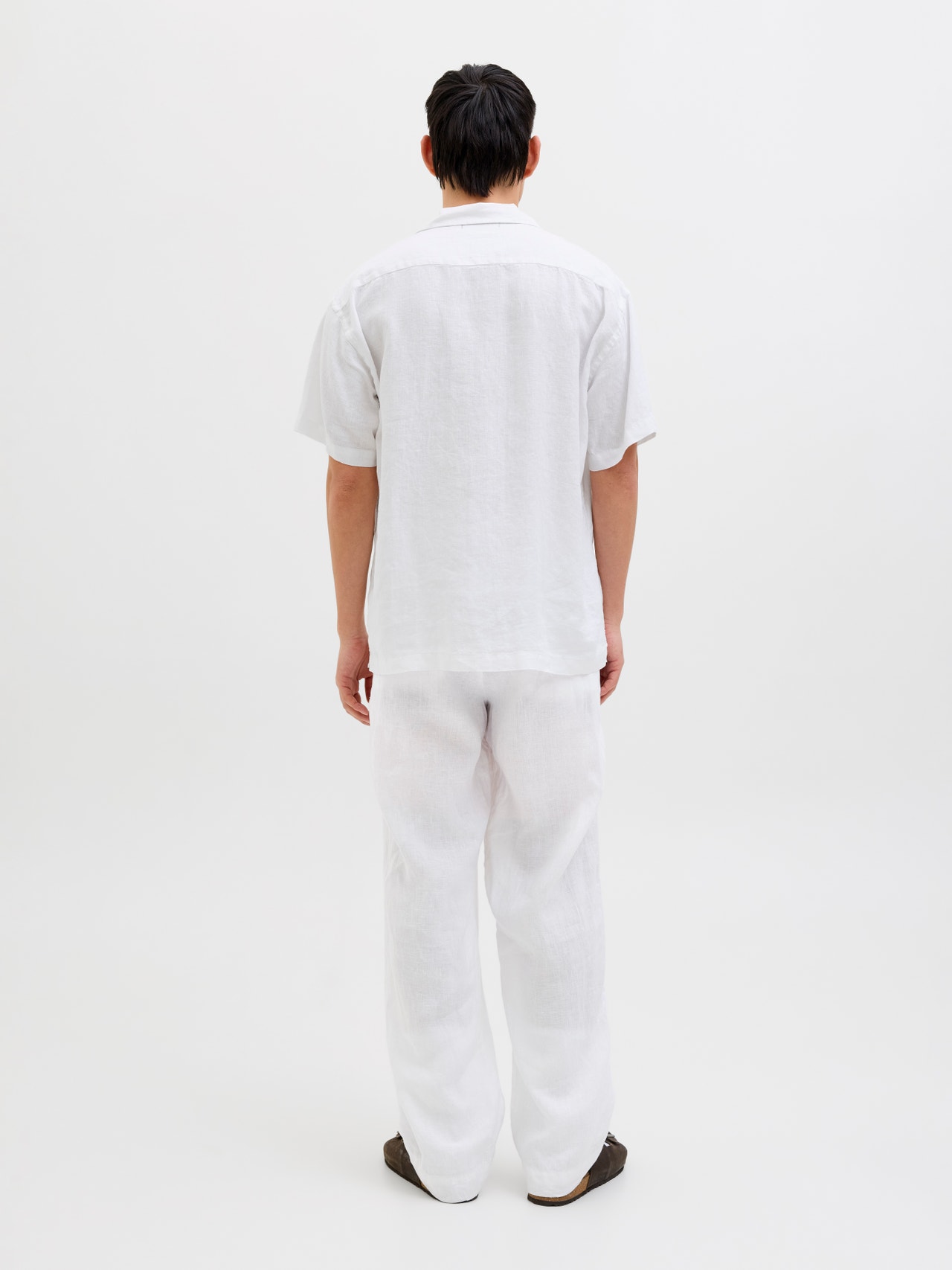 Jack & Jones Loose Fit Puuvillased püksid -Bright White - 12253120